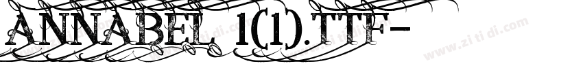 ANNABEL 1(1).TTF字体转换